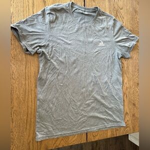 Adidas gray men’s dri fit shirt size large